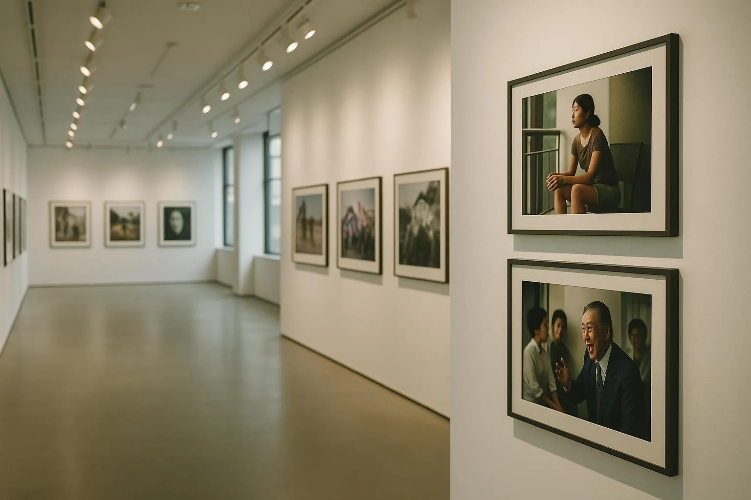Inside the association's exhibition space